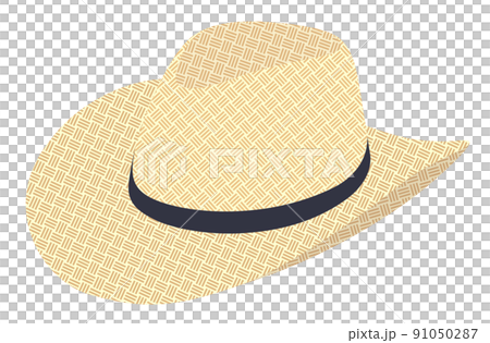 Straw hat white background Straw hat white background 91050287