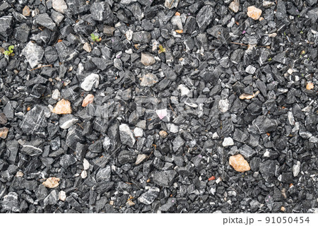 Gravel stones texture background 91050454