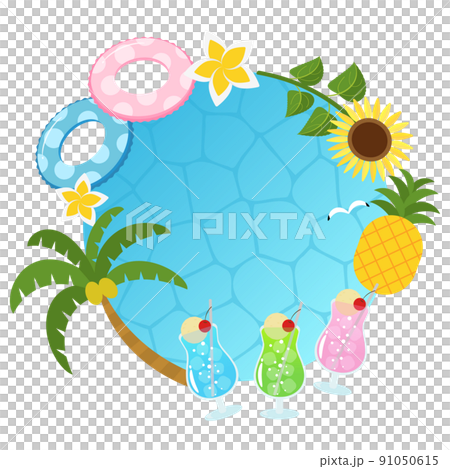 8月のフレーム 文字なし 8月のフレーム 文字なし 91050615