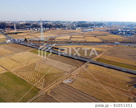 空撮！！海老名の田園風景 91051351