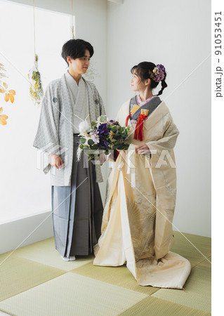 婚礼　和装　白無垢　ブーケ 91053451