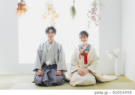 婚礼 和装 白無垢 ブーケ 婚礼 和装 白無垢 ブーケ 91053459