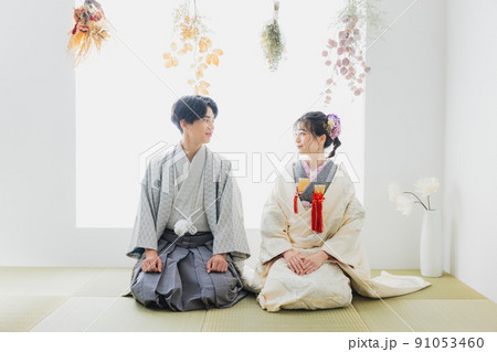 婚礼 和装 白無垢 ブーケ 婚礼 和装 白無垢 ブーケ 91053460