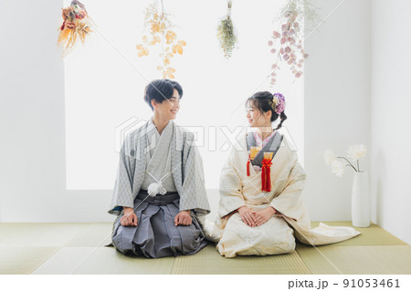 婚礼　和装　白無垢　ブーケ 91053461