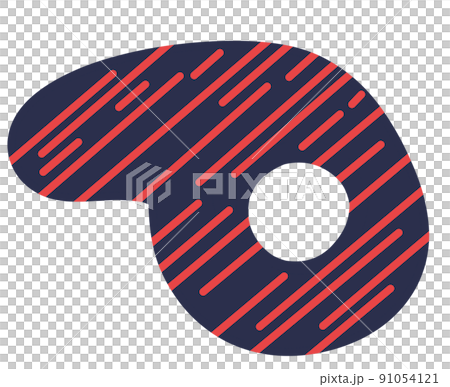Hand drawing blob and parallel graphic lines hip organic art abstract element Hand drawing blob and parallel graphic lines hip organic art abstract element 91054121