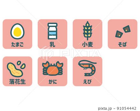 アレルゲン　特定原材料7品目　カラー 91054442