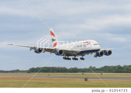 英国航空A380-800着陸 英国航空A380-800着陸 91054735