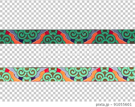 Dancheong pattern, Korean traditional pattern - Stock Illustration ...