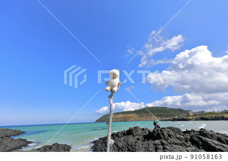 済州島 ビーチ 海水浴場 91058163