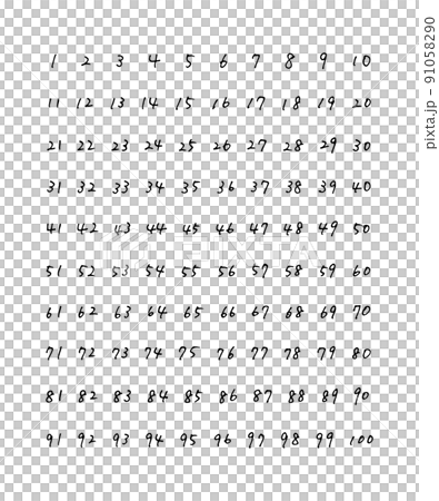 Hand-painted numbers ballpoint pen 91058290