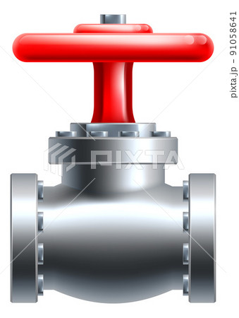 Pipe Wheel Industrial Pipeline Valve Icon 91058641