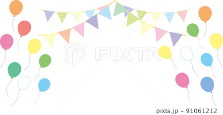 二重ガーランドと風船 91061212