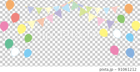 二重ガーランドと風船 91061212