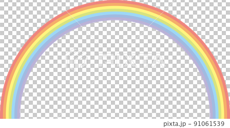 虹_パステルカラー 91061539