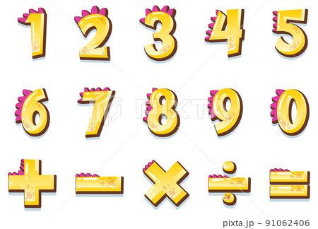 Counting number 0 to 9 and math symbols Counting number 0 to 9 and math symbols 91062406