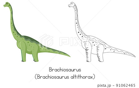 Dinosaur sketching of brachiosaurus Dinosaur sketching of brachiosaurus 91062465