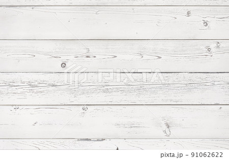 White wood texture background. Shabby white painted wood. Top view surface of the table to shoot flat lay. White wood texture background. Shabby white painted wood. Top view surface of the table to shoot flat lay. 91062622