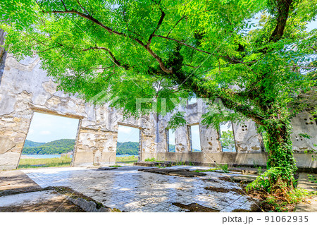 初夏の魚雷発射試験場跡 片島公園 長崎県川棚町 初夏の魚雷発射試験場跡 片島公園 長崎県川棚町 91062935