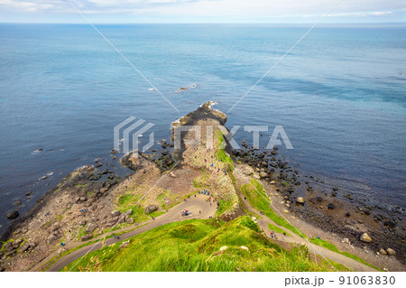 rocks formation Giants Causeway, County Antrim, Northern Ireland, UK rocks formation Giants Causeway, County Antrim, Northern Ireland, UK 91063830