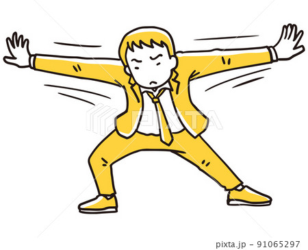 止めるビジネスマン 91065297