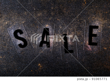 image of sale text asphalt background image of sale text asphalt background 91065771