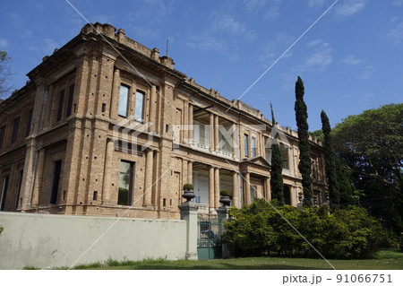 external view of building facade of State Pinacoteca in Sao Paulo, Brazil external view of building facade of State Pinacoteca in Sao Paulo, Brazil 91066751