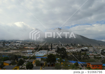 Mitad del mundo village, latitude zero, ecuador line. Quito, Ecuador 91066796