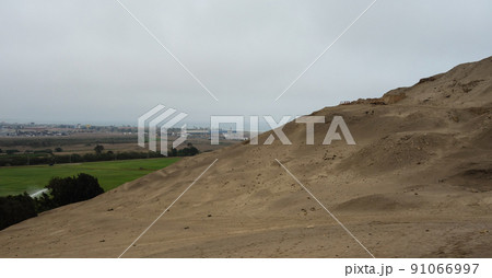 Pachacamac Archeological Site, in Lima, Peru. Pre-incan ruins and sanctuary 91066997