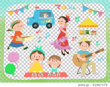 マルシェのイメージイラスト 91067379