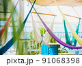 リゾート地にあるハンモック 91068398