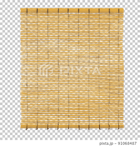 色鉛筆手描きイラスト　簾(すだれ)その1 91068487