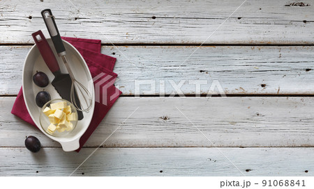 Concept banner of homemade fruit pies baking Concept banner of homemade fruit pies baking 91068841