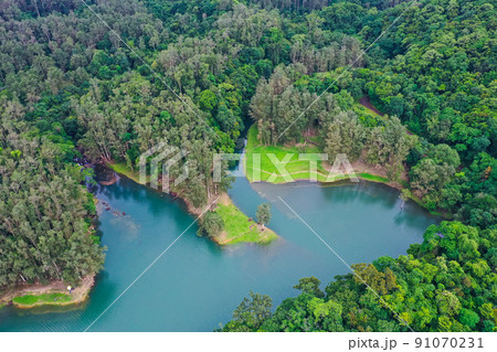Ther Landscape of Upper Shing Mun Reservoir is a reservoir 18 June 2022 Ther Landscape of Upper Shing Mun Reservoir is a reservoir 18 June 2022 91070231