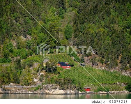 eidfjord in norway 91073213