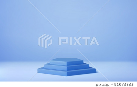 3d Shiny pedestal podium. 91073333