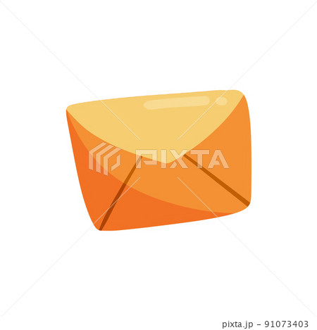 Letter. Cute yellow envelope 91073403