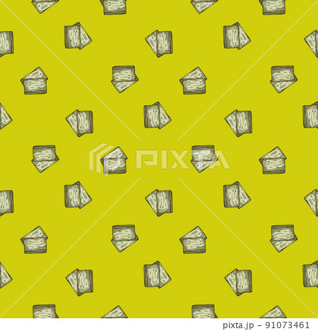 Football cards engraving seamless pattern. Vintage background sport topic in hand drawn style. Football cards engraving seamless pattern. Vintage background sport topic in hand drawn style. 91073461