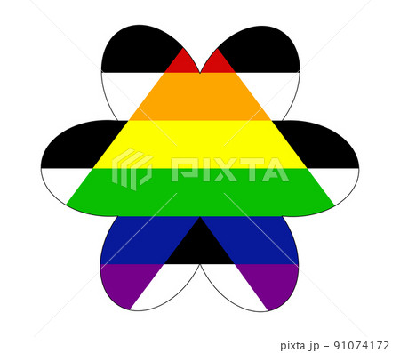 Straight Allies pride flag. LGBT community flag. 91074172