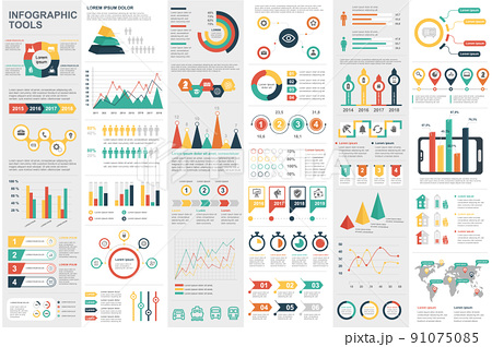 Infographic Elements Data Visualization Vector...のイラスト素材 [91075085] - PIXTA