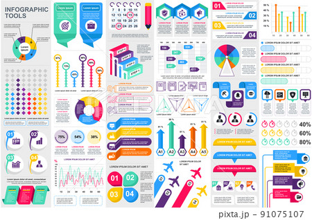 Infographic Elements Data Visualization Vector...のイラスト素材 [91075107] - PIXTA