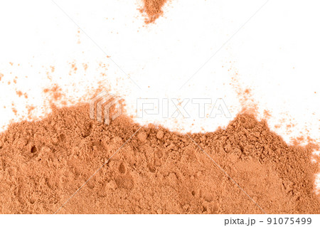 cocoa powder isolated cocoa powder isolated 91075499
