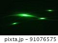 Green abstract flash on background 91076575