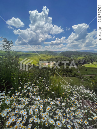 Mountain Summer Landscepe in Uvac Canyon 91076704