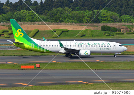春秋航空日本 (Spring Japan) の旅客機 B737-800 春秋航空日本 (Spring Japan) の旅客機 B737-800 91077606