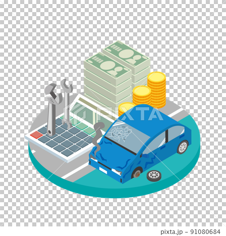 交通事故の修理費用 交通事故の修理費用 91080684