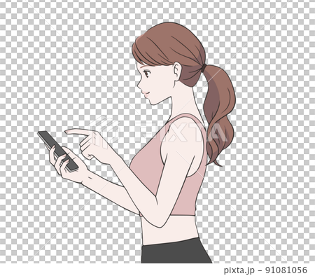 操作智能手機的側身運動教練 91081056