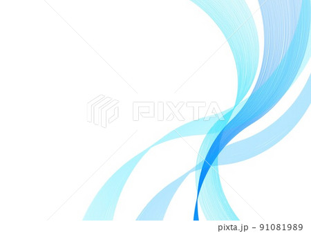線の曲線ブルー 線の曲線ブルー 91081989