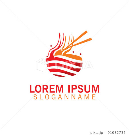 Noodles logo design image, food restaurant business template Noodles logo design image, food restaurant business template 91082735