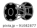 日本の家紋鼓 91082877