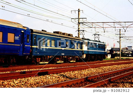 2003年 東海道線を走るEF651136マヤ検付きブルートレインなは 2003年 東海道線を走るEF651136マヤ検付きブルートレインなは 91082912